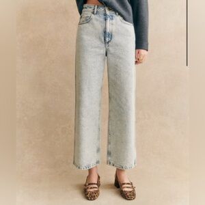 Sezane Le Crop jeans in Edge Blue - size 24/25